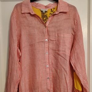 John Mark Summer/Fall Tunic Button Up sz XL